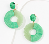 True Lovelies Resin and Raffia Drop Earrings